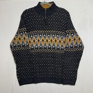 Knitwear By F&F Wool Blend Sweater Mens XXL Patterned Argyle Diamond Fair Isle‎